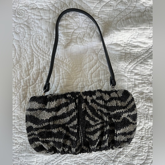 Staud Zebra beaded bean bag - Picture 4 of 13